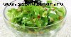 Зелёный салат на простокваше