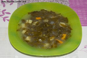 Суп картофельный со щавелем