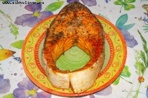 Семга в аэрогриле