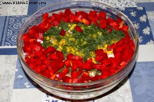 Салат Парижель с копченой курицей