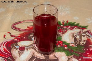 Брусничный морс