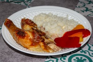 Курица, запеченная целиком