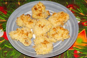 Филе минтая в сухарях панко в духовке