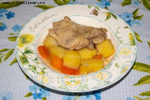 Курица с картошкой и овощами