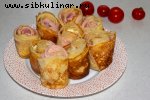 Блины с ветчиной и сыром