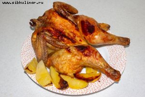 Курица с картофелем в аэрогриле