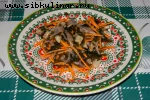 Салат из морской капусты с сельдью