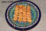 Шашлычки из креветок в аэрогриле
