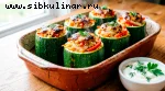 Кабачки, фаршированные овощами (2)