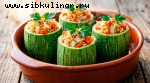 Цукини, фаршированные рисом и овощами
