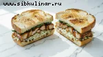 Сэндвич с курицей терияки и кунжутом