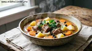 Суп из тушёной утки