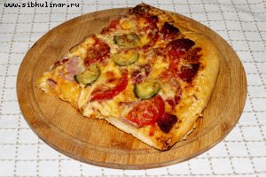 Пицца из слоеного теста