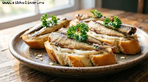 Канапe со шпротами