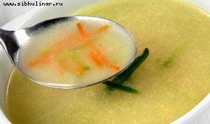 Суп овощной с огурцами