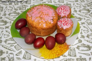 Кулич польский с глазурью