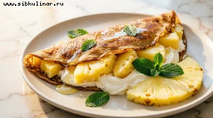 Блинчики с ананасовой начинкой