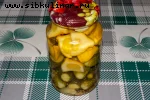 Огурцы с патиссонами квашеные