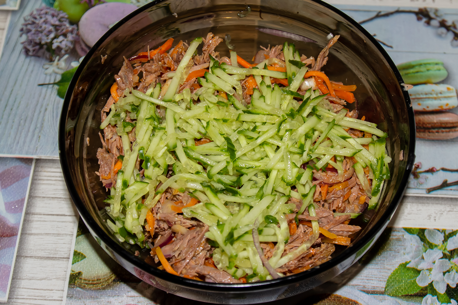 готовй салат по рецепту Салат из говядины с морковью по-корейски 