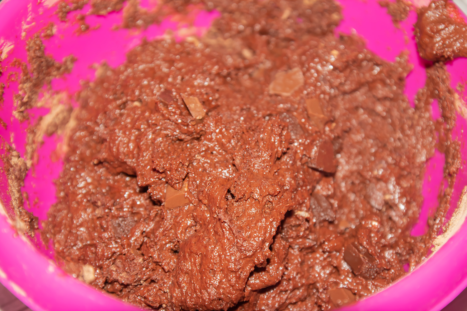 тесто по рецепту Маффины Двойной шоколад