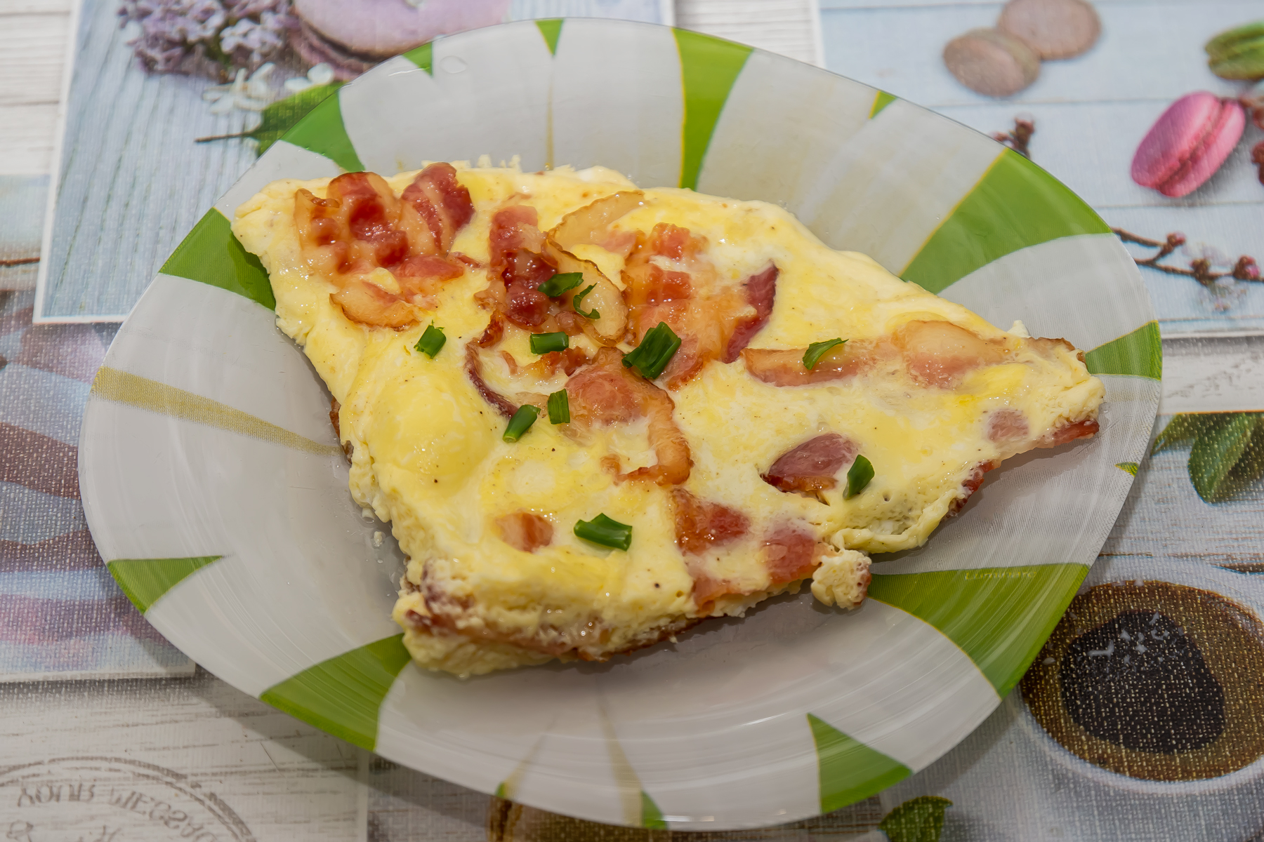 Омлет с беконом