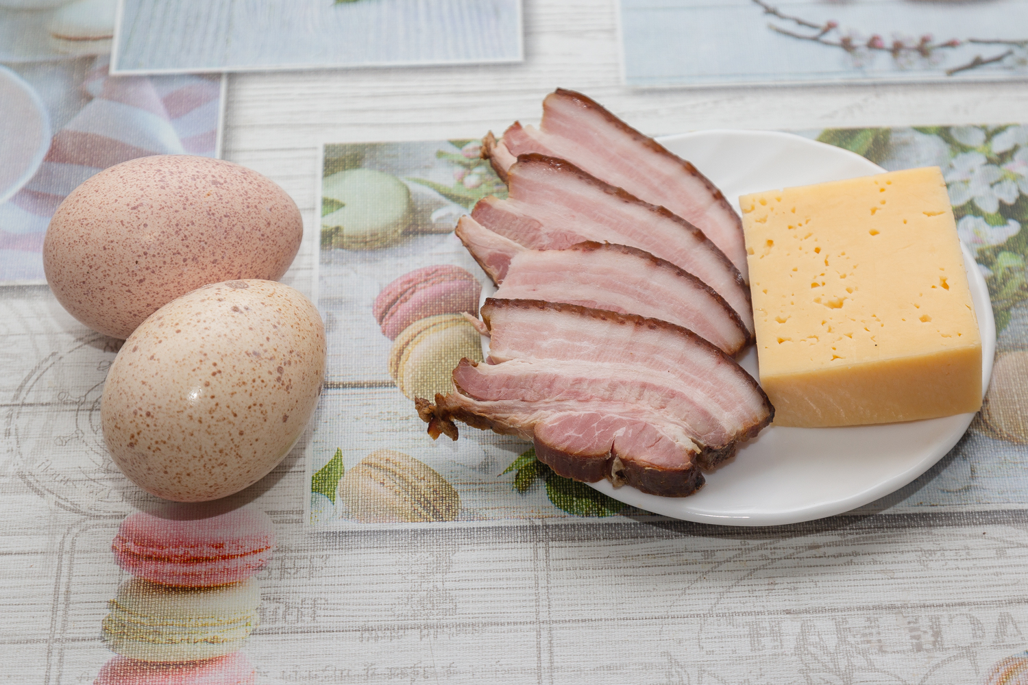 продукты для рецепта Яичное гнездо