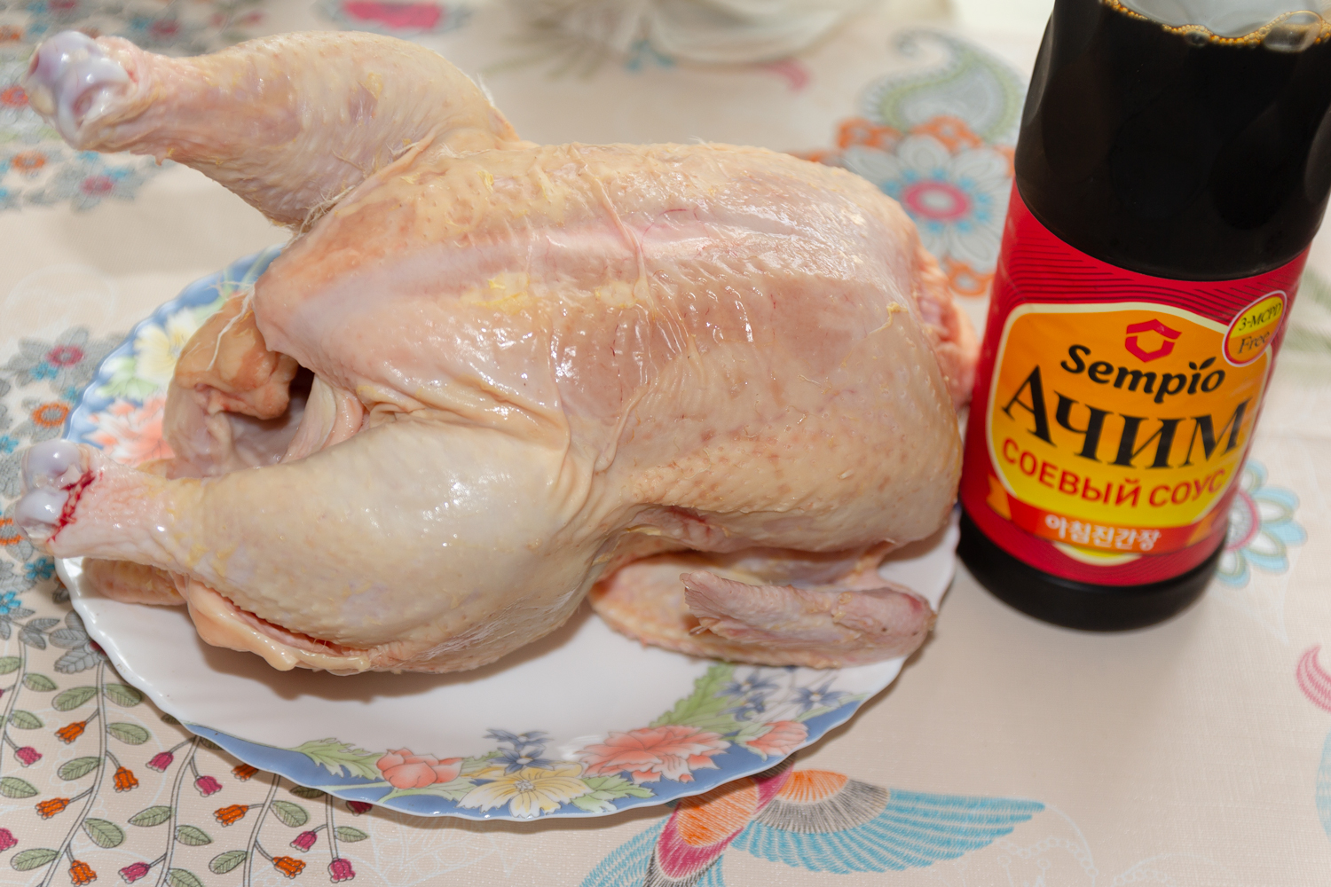 продукты для рецепта Курица гриль целиком на решетке