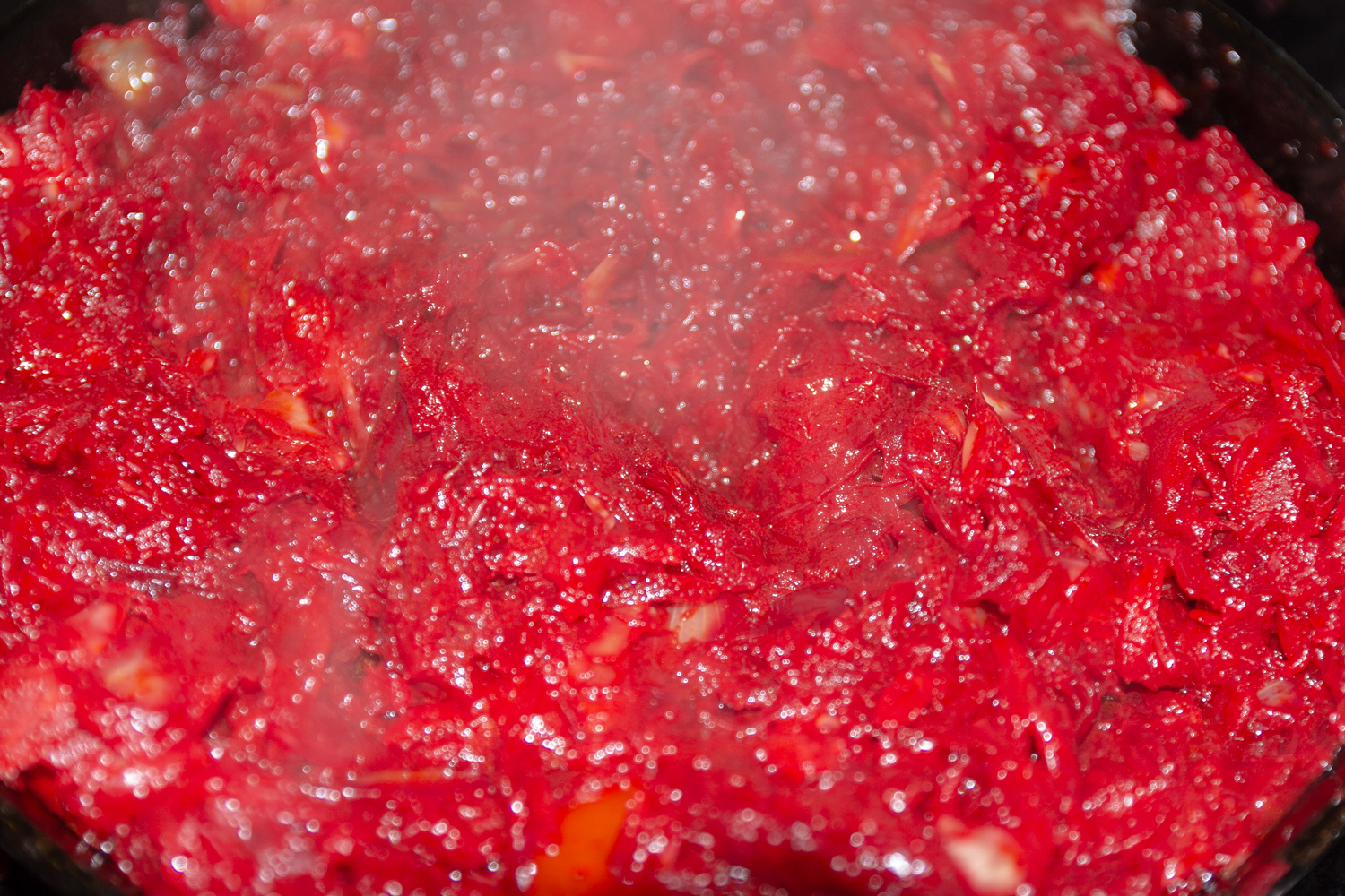 зажарка по рецепту Борщ с квашеной капустой свеклой и курицей 