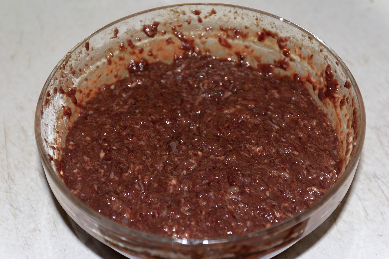 фарш для рецепта Оладьи из печени 