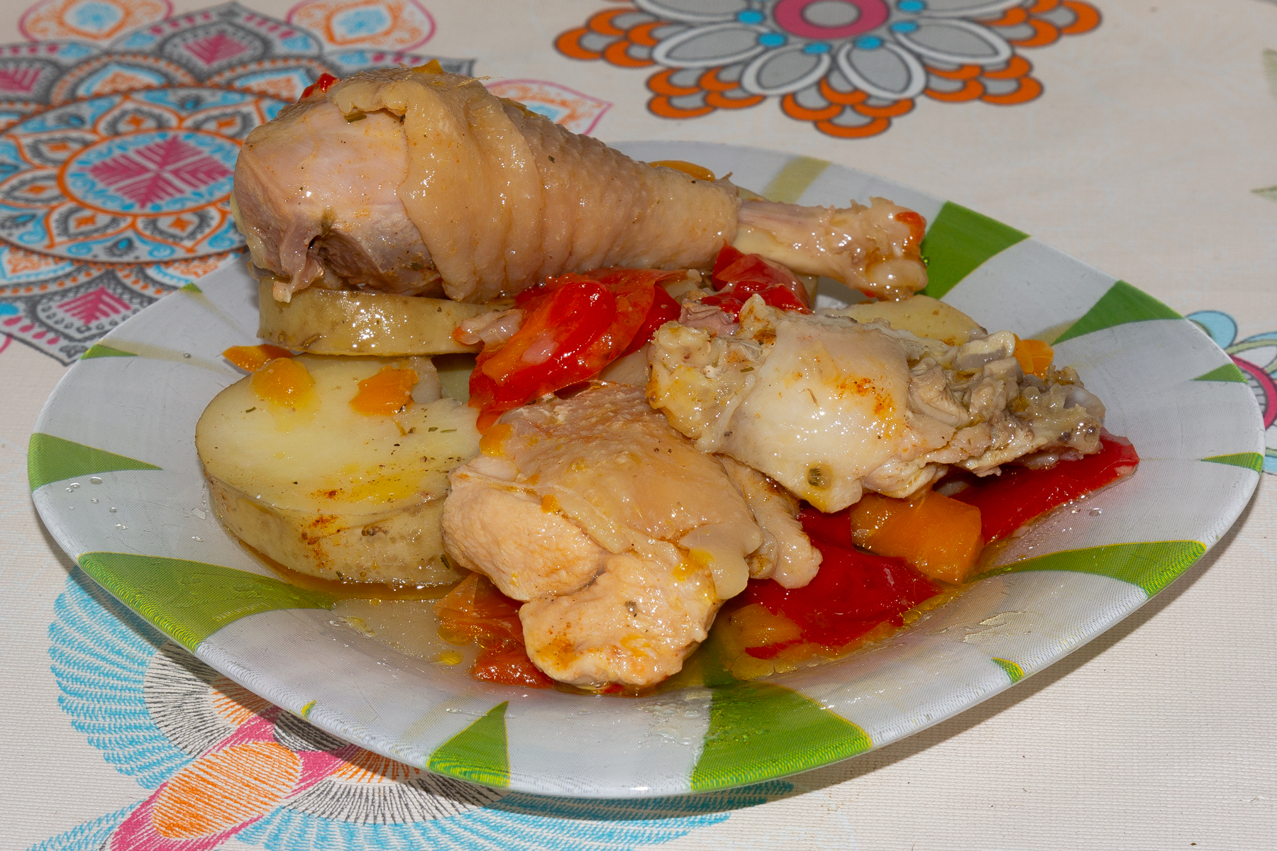 Курица в афганском казане