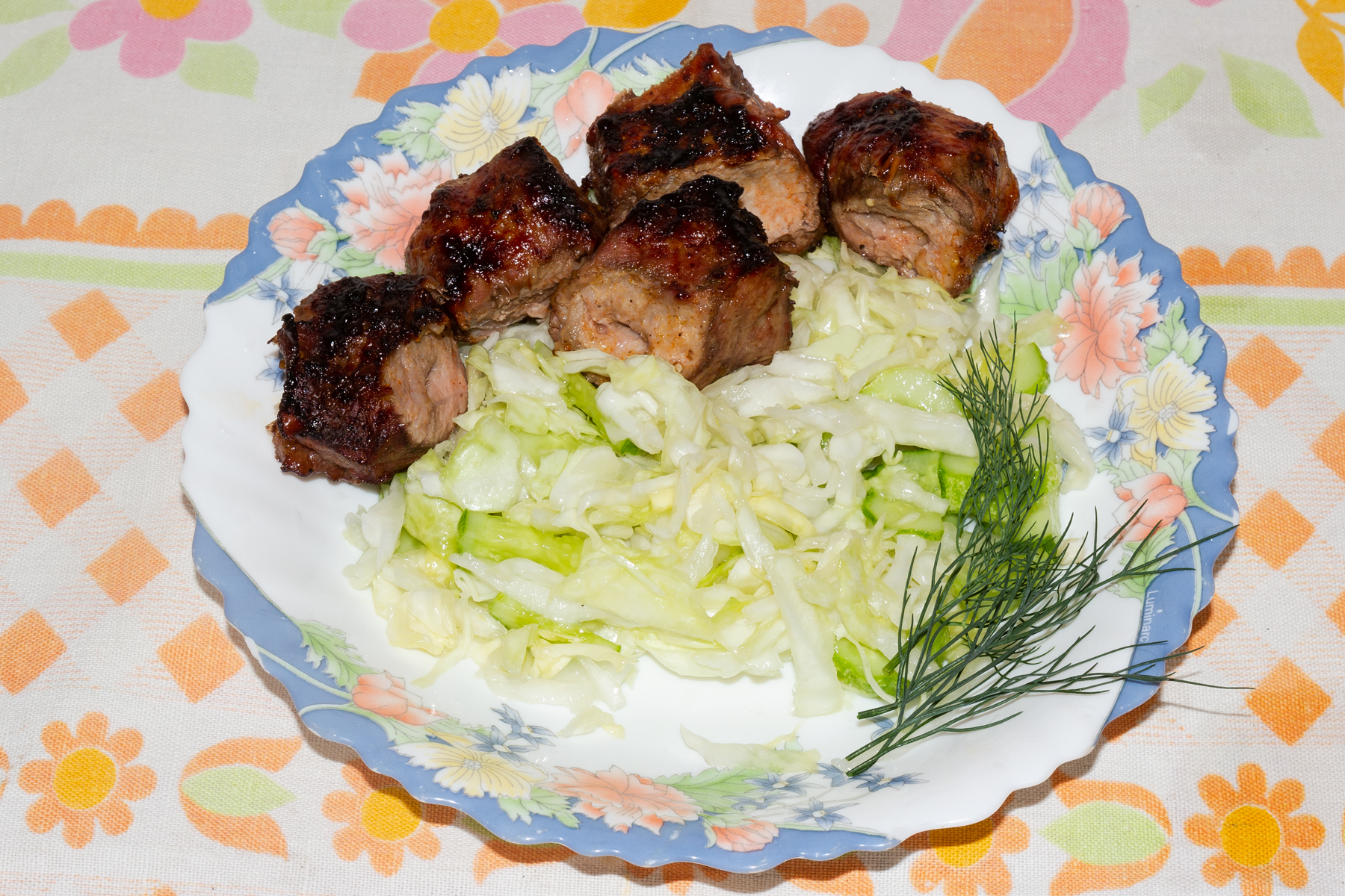 Фото к рецепту Шашлык "Огуречный" Шашлык "Огуречный"