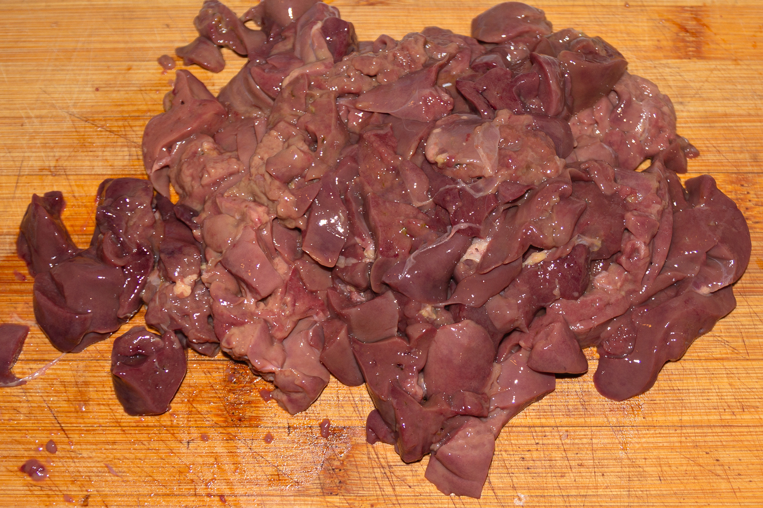 нарезанная печень по рецепту Куриная печень в сливках