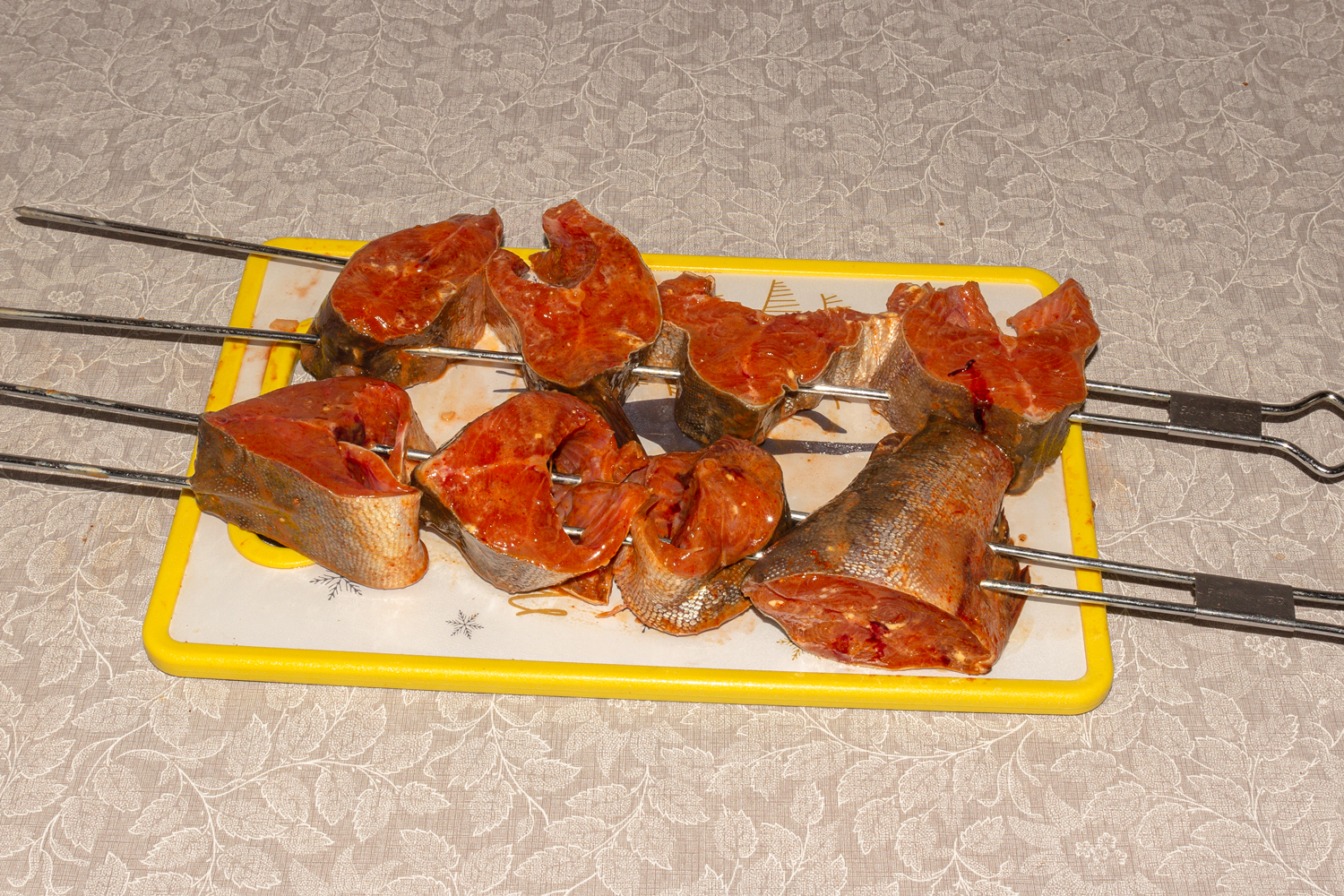 замаринованная рыба по рецепту Шашлык из горбуши