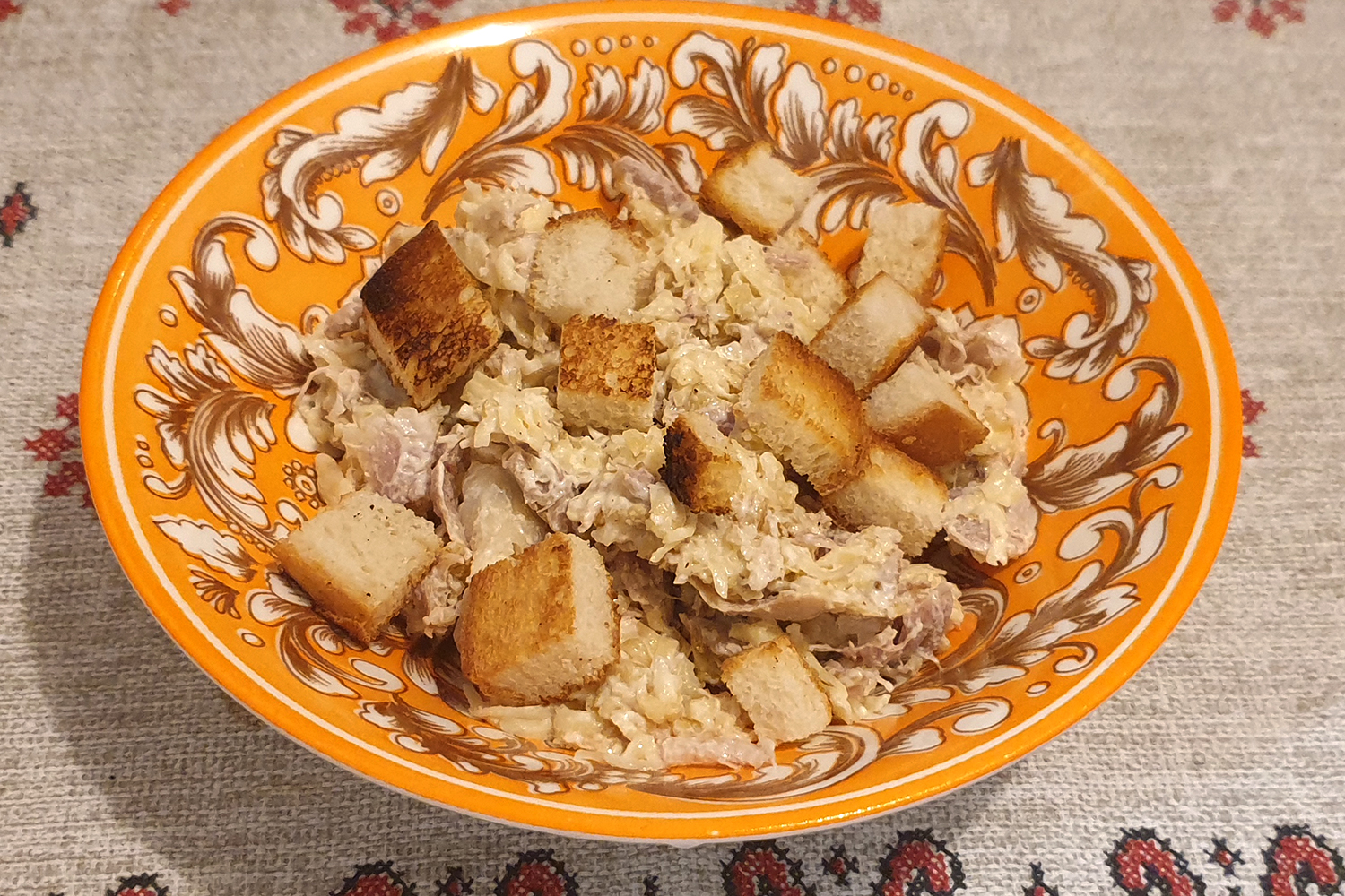 Фото к рецепту Салат (цезарь) Салат (цезарь)