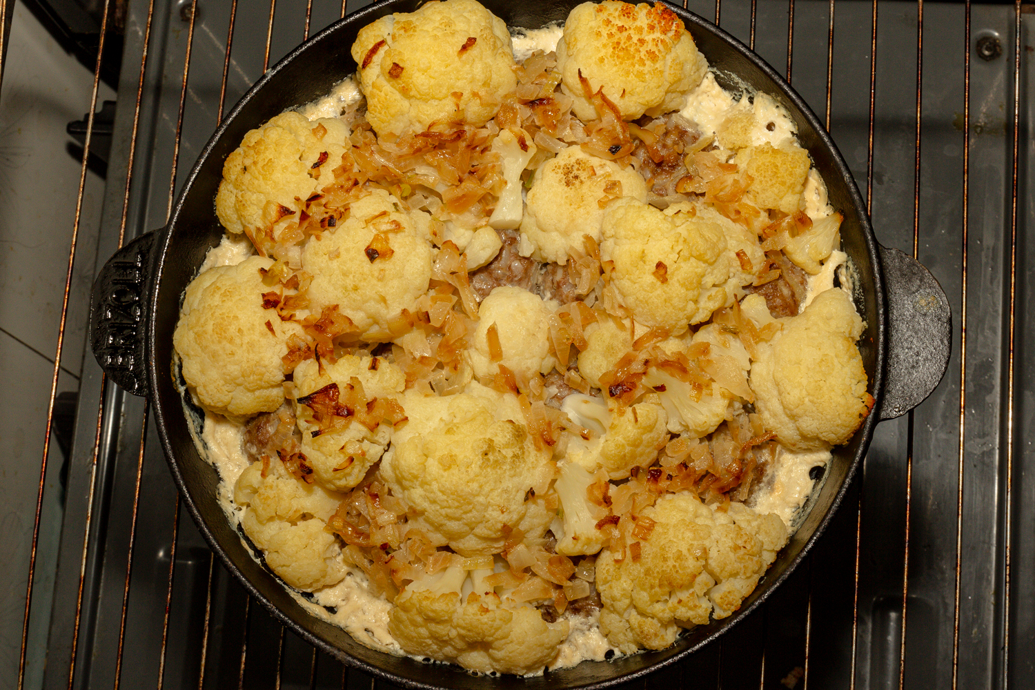 запеканка приготовленная по рецепту Запеканка с фрикадельками и цветной капустой готовое блюдо по рецепту Запеканка с фрикадельками и цветной капустой