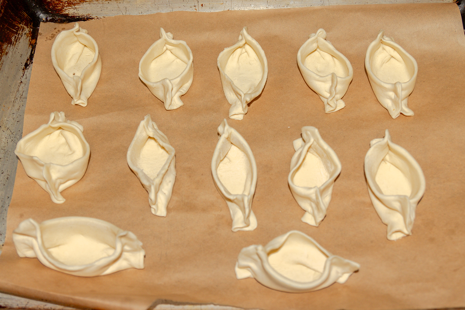 лодочки по рецепту Лодочки из слоёного теста с красной рыбой