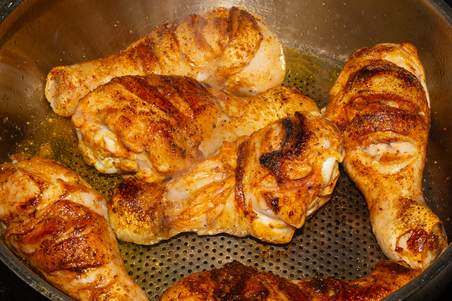 обжаренные голени по рецепту Куриные голени в медовом соусе