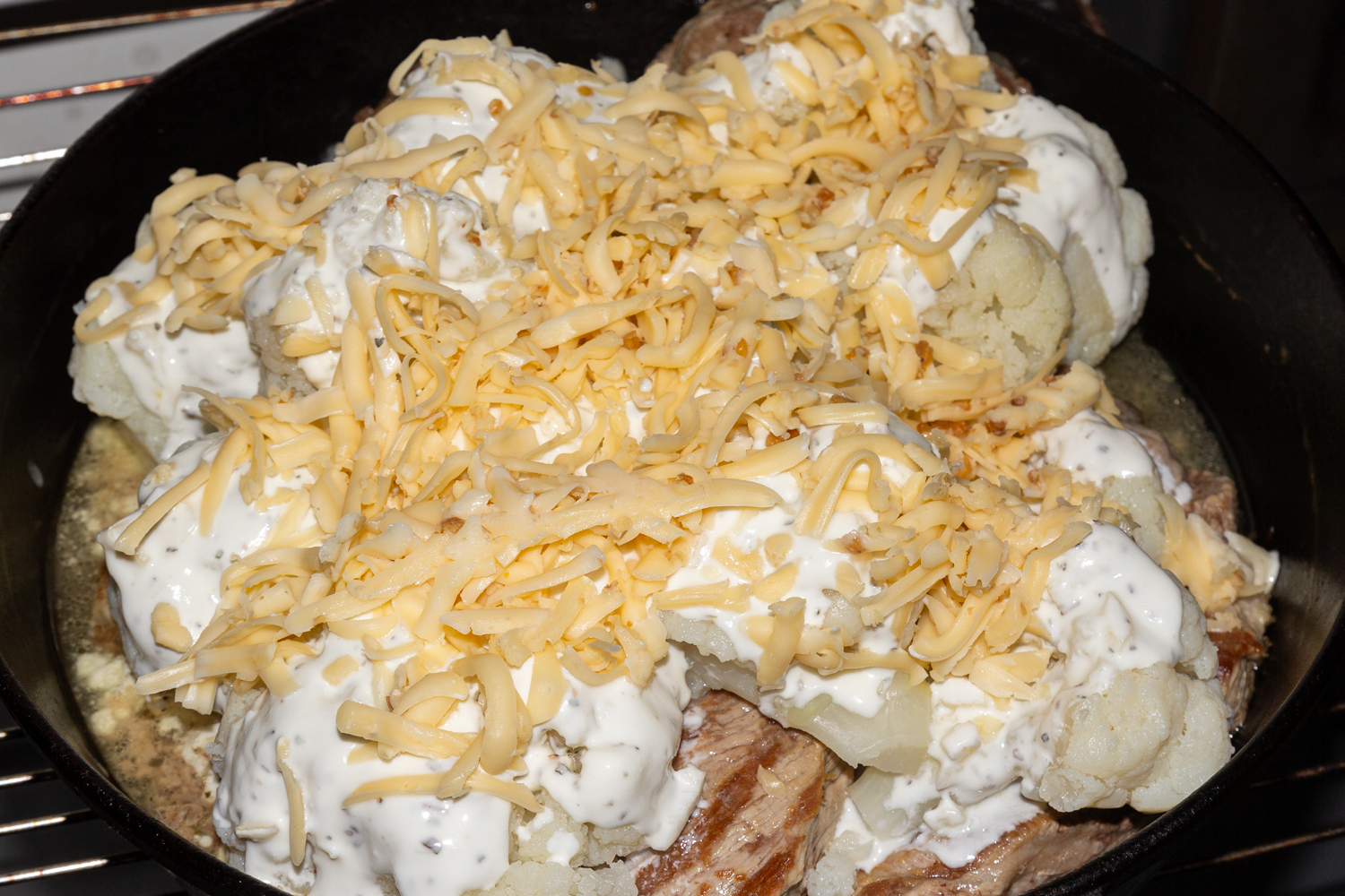 мясо с капустой по рецепту Цветная капуста со свининой