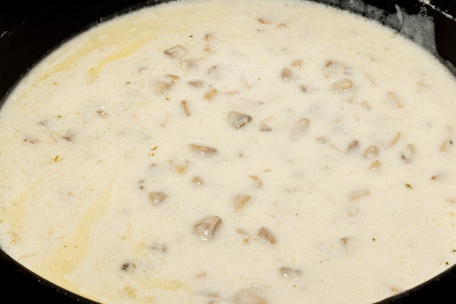 соус по рецепту Цветная капуста, запечённая в сливочно-сметанном соусе с грибами