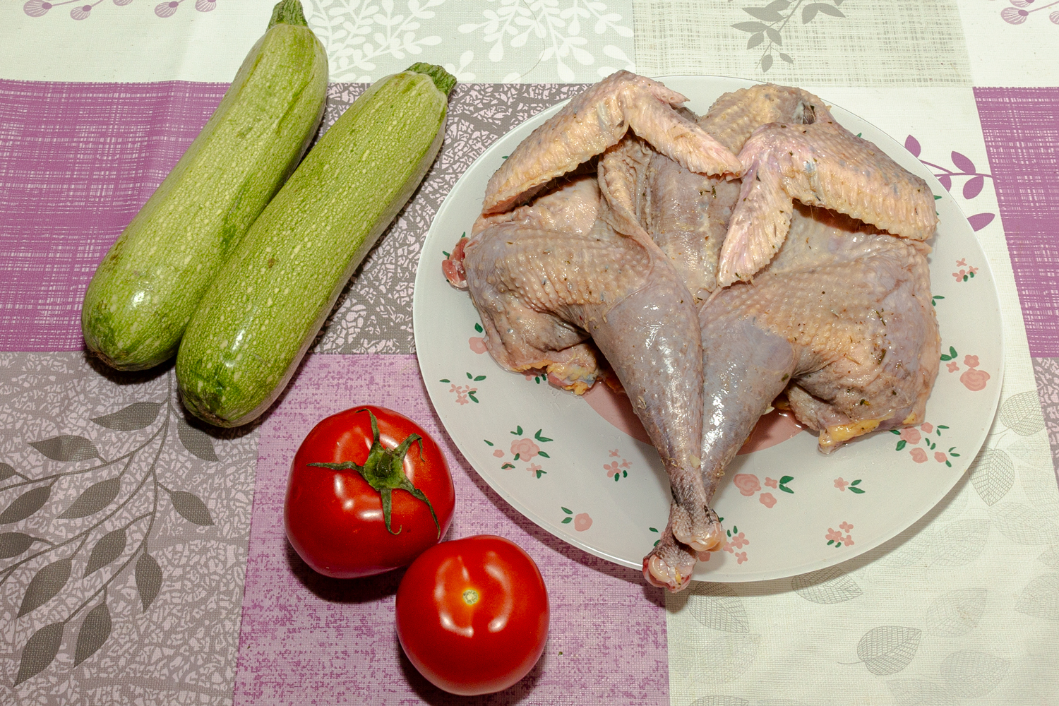 продукты для рецепта Запеченная цесарка