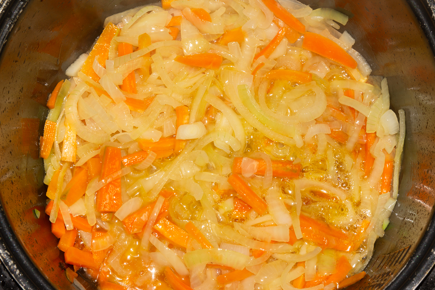 овощи обжарьте по рецепту Плов из утки обжаренные овощи по рецепту Плов из утки