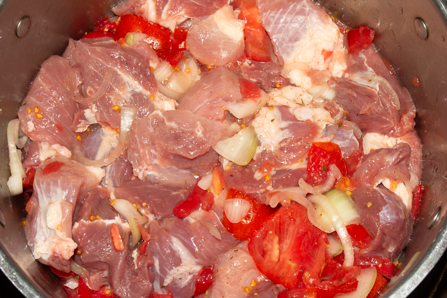 замаринованное мясо по рецепту Маринад с помидорами