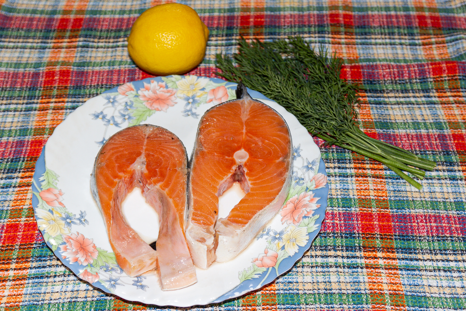 продукты для рецепта Запеченная форель