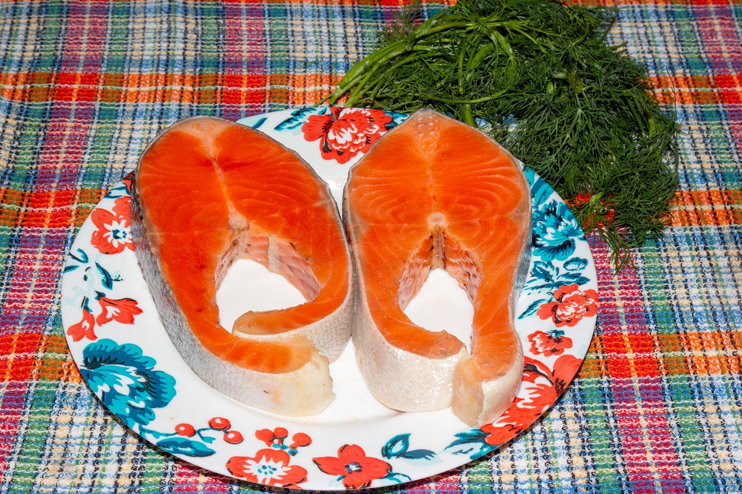 продукты для рецепта Семга в аэрогриле