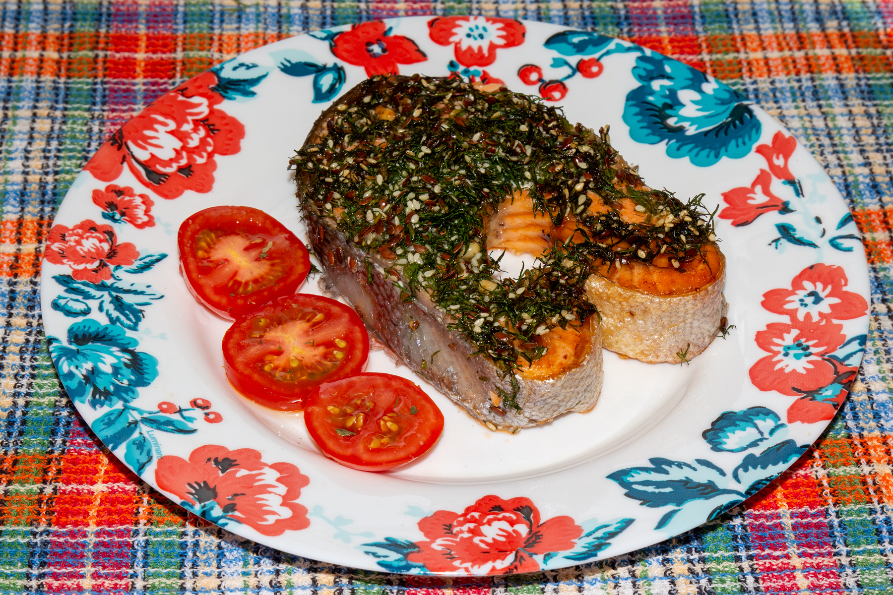 Семга в аэрогриле