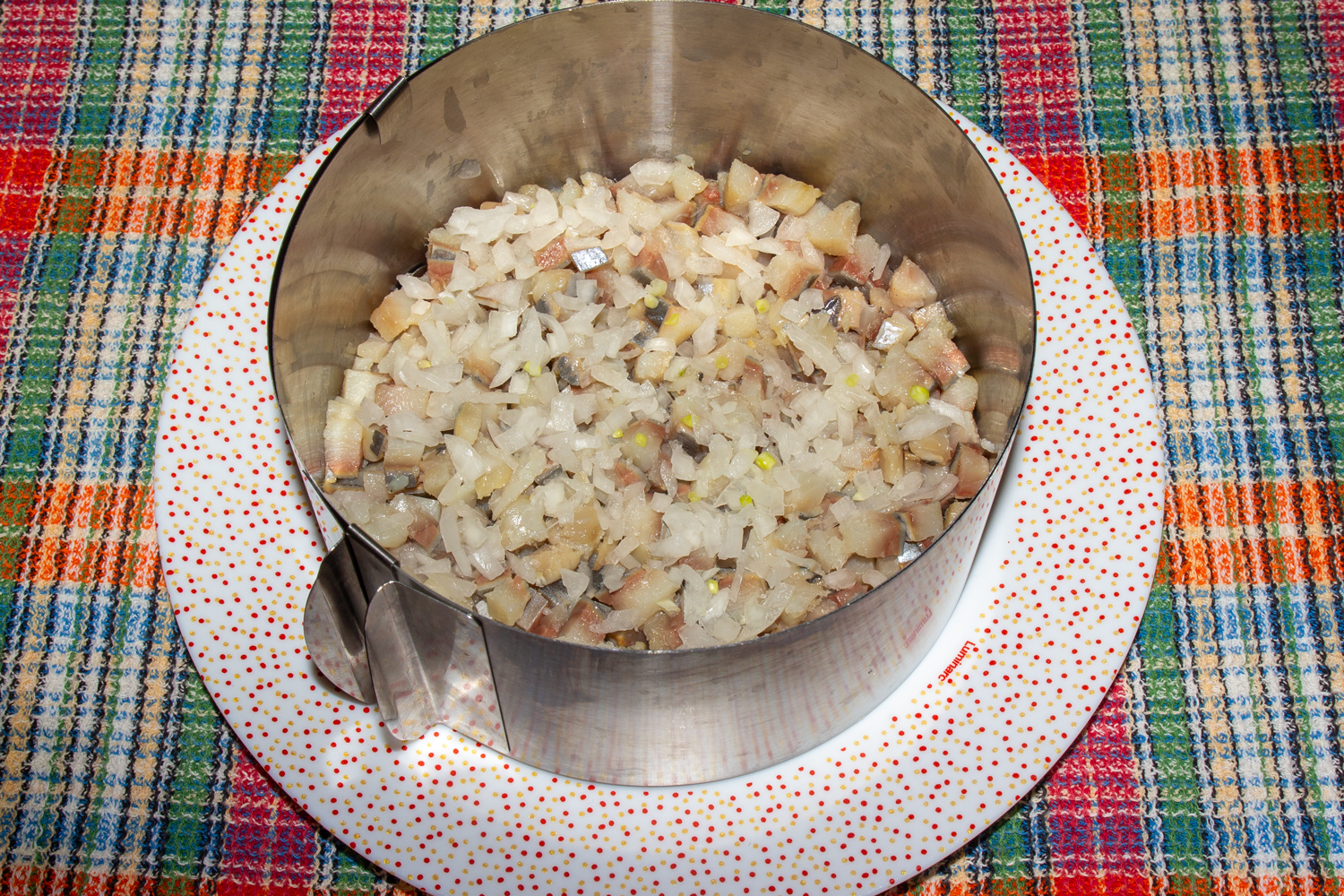 слой из лука по рецепту Сельдь под шубой (3)