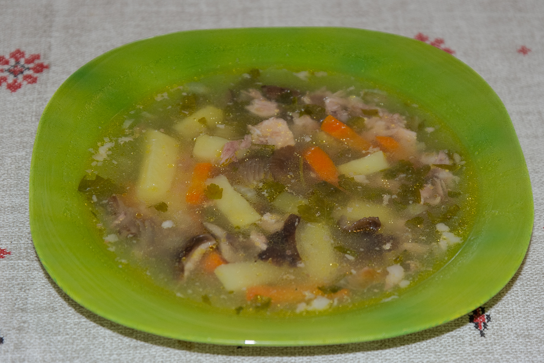 Рассольник с курицей