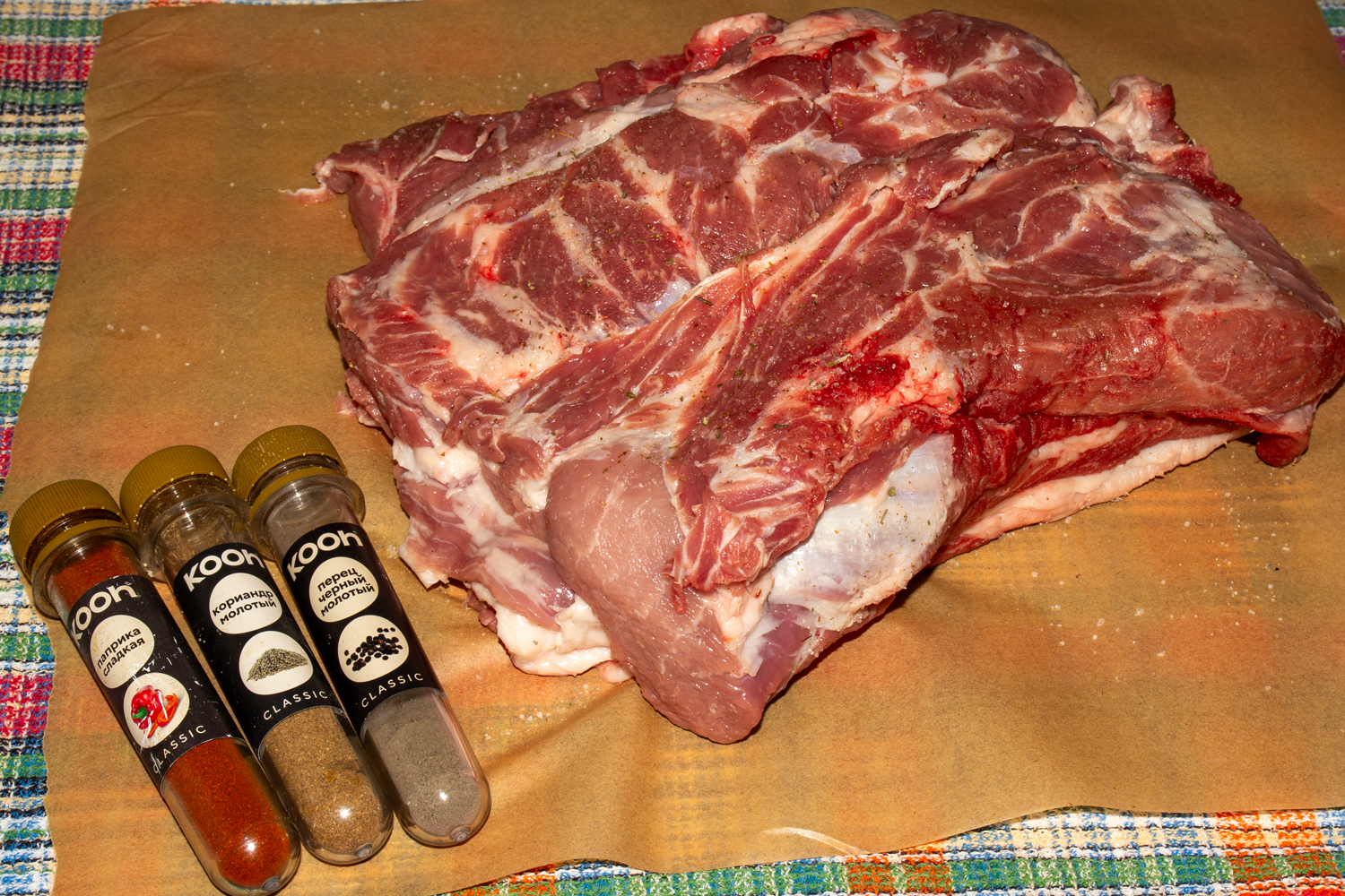 замаринованное мясо по рецепту Запеченная свиная шея в специях