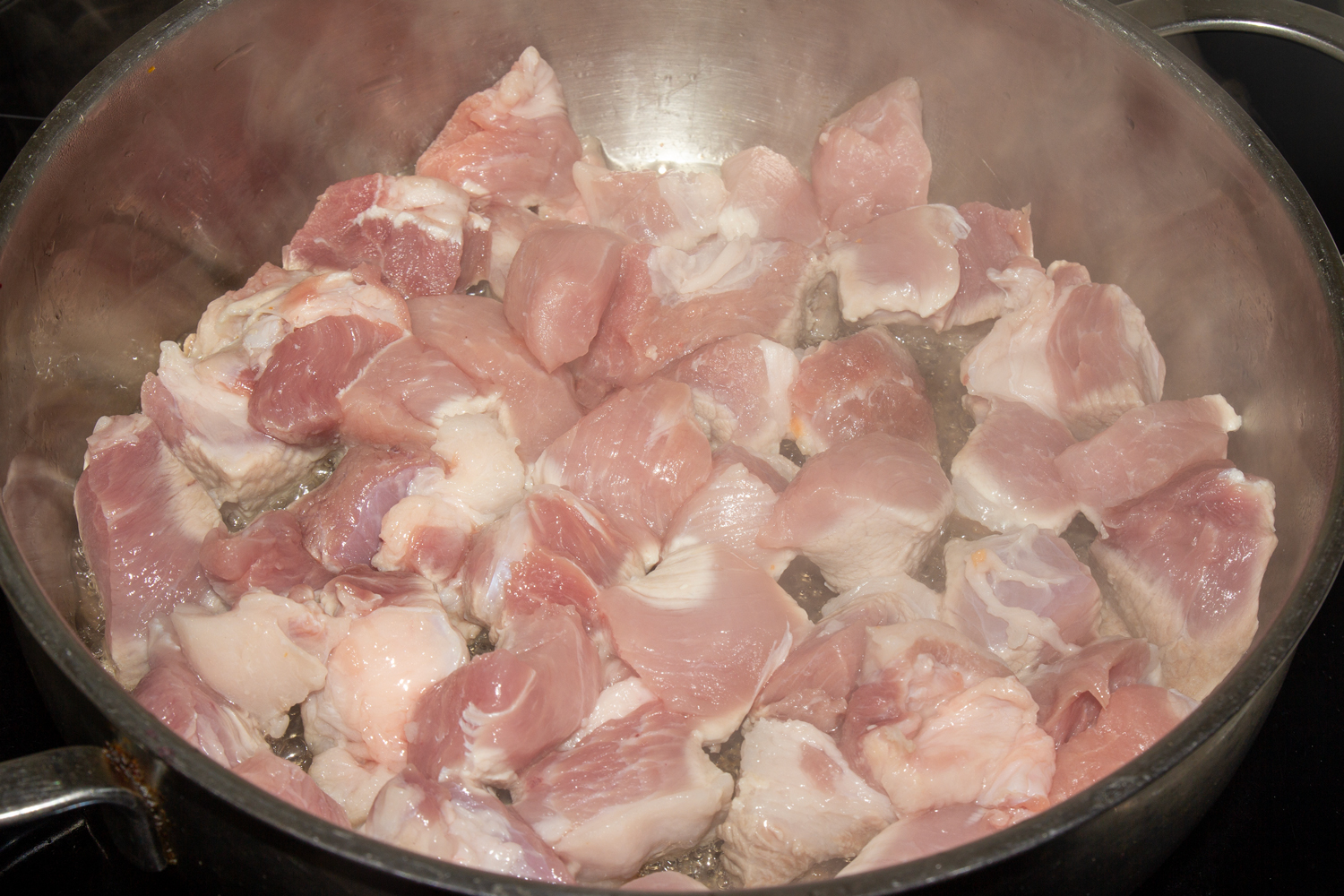 нарезанное мясо по рецепту Гречневая каша с мясом