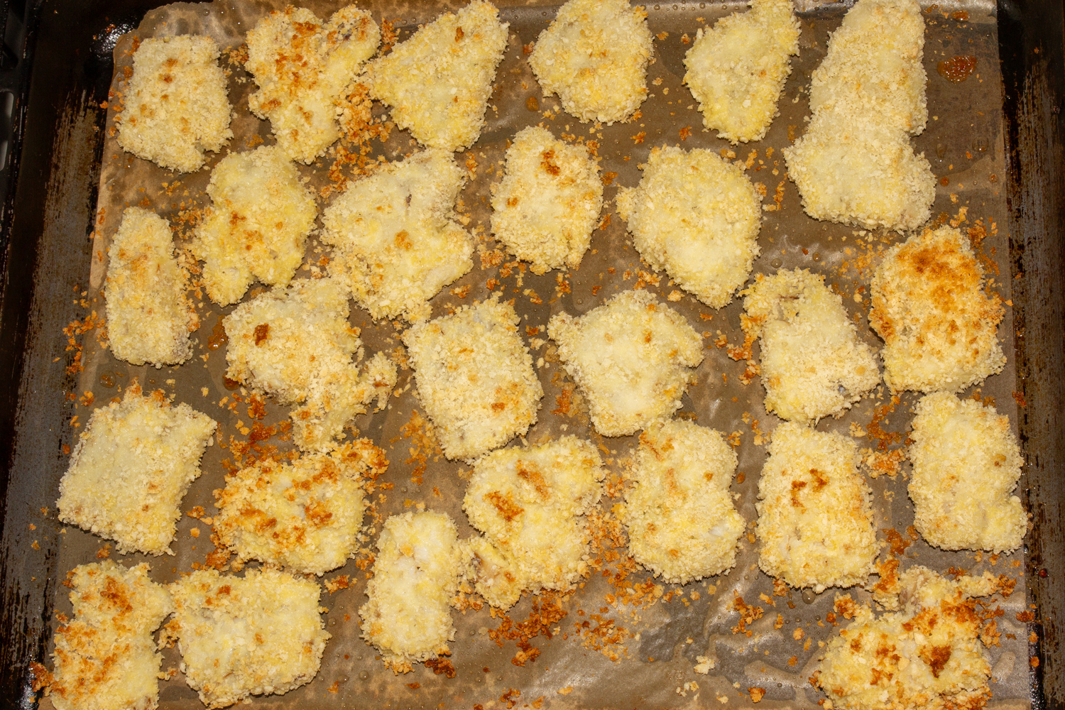 минтай приготовленный по рецепту Филе минтая в сухарях панко в духовке